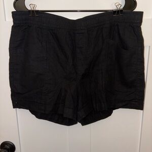 Old Navy Women's Black Linen Shorts